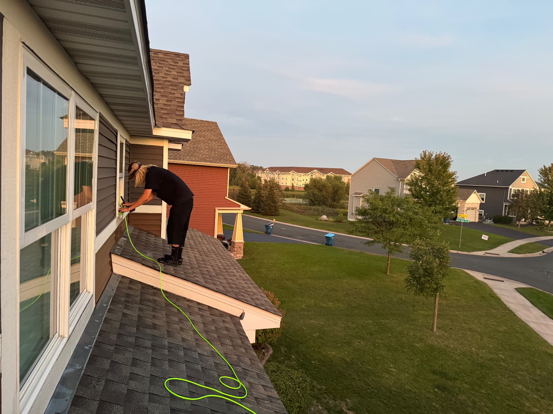 Prime Shine Cleaning residential window-cleaning project